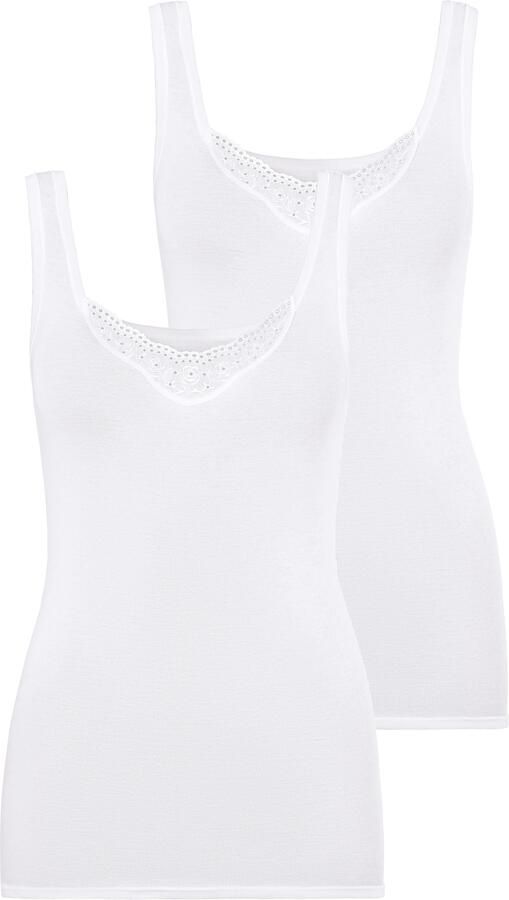 Schiesser Hemd Cotton Essentials met twee verschillende batist borduurmotieven (Set van 2) - Foto 9