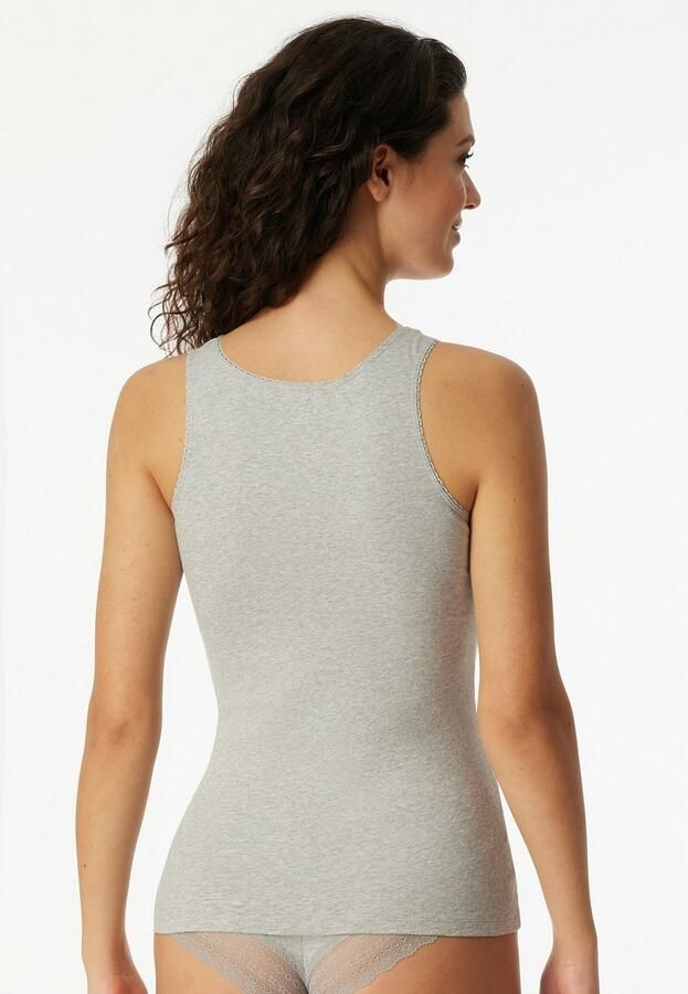 Schiesser Hemd Modern Multipacks met smalle kanten band single jersey comfortabel (Set van 2) - Foto 4