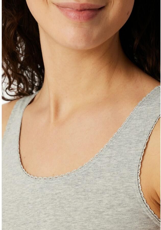 Schiesser Hemd Modern Multipacks met smalle kanten band single jersey comfortabel (Set van 2)