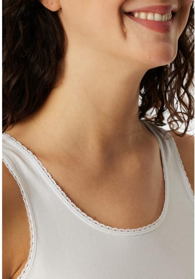 Schiesser Hemd Modern Multipacks met smalle kanten band single jersey comfortabel (Set van 2) - Foto 2