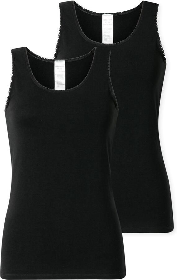 Schiesser Hemd Modern Multipacks met smalle kanten band single jersey comfortabel (Set van 2) - Foto 6