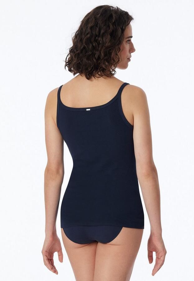 Schiesser Hemd Natuurlijke schoonheid Parelmoeren knoopsluiting smalle bandjes zacht heupbedekkend - Foto 5