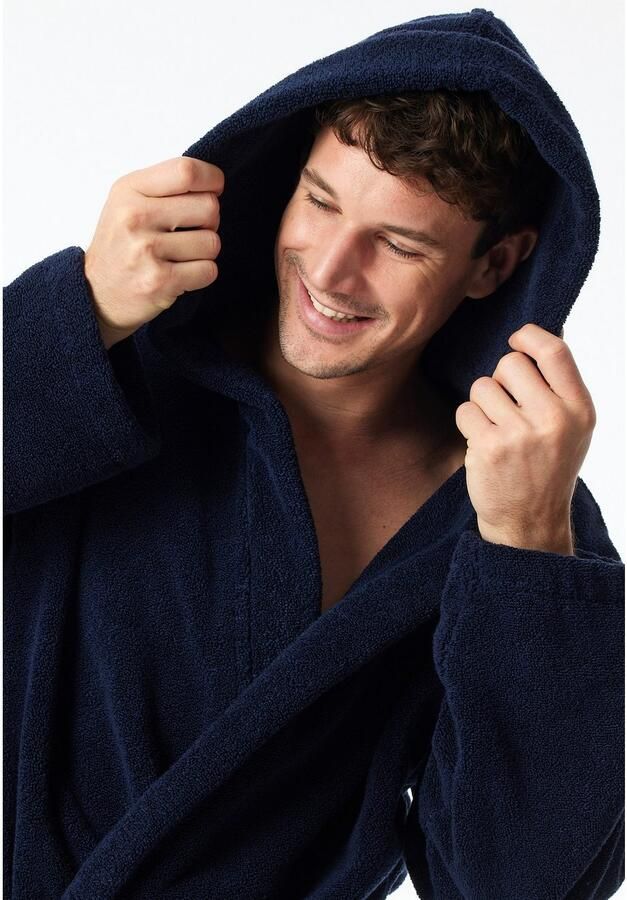 Schiesser Herenbadjas Essentials in zachte comfortabele frottee-kwaliteit - Foto 2