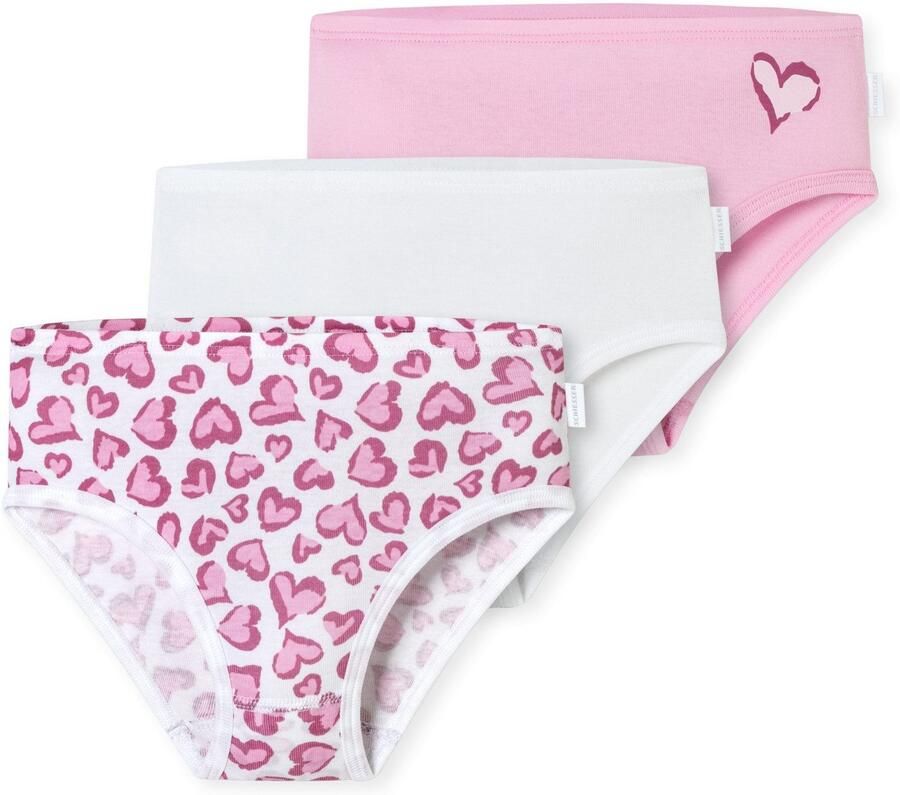 Schiesser Heupslip Fine Rib met schattig patroon (Set van 3) - Foto 4