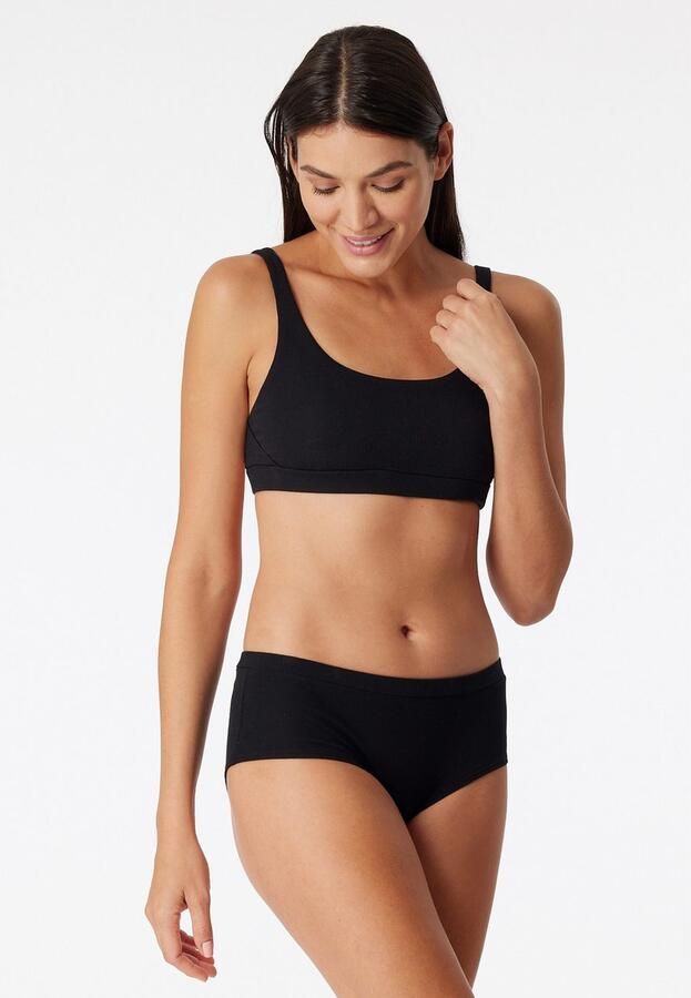 Schiesser Hipster Pure Rib moderne snit dubbele ribkwaliteit zacht been- en taille-elastiek - Foto 4