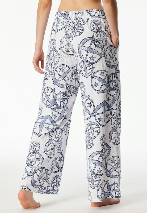 Schiesser Loungebroek 150 YEARS zijdelingse zakken wijde pijp katoen bindkoord - Foto 4