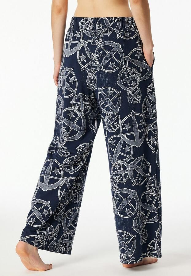 Schiesser Loungebroek 150 YEARS zijdelingse zakken wijde pijp katoen bindkoord - Foto 3