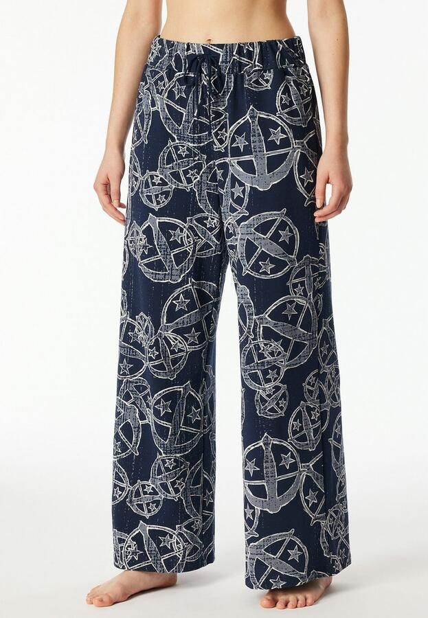 Schiesser Loungebroek 150 YEARS zijdelingse zakken wijde pijp katoen bindkoord - Foto 5