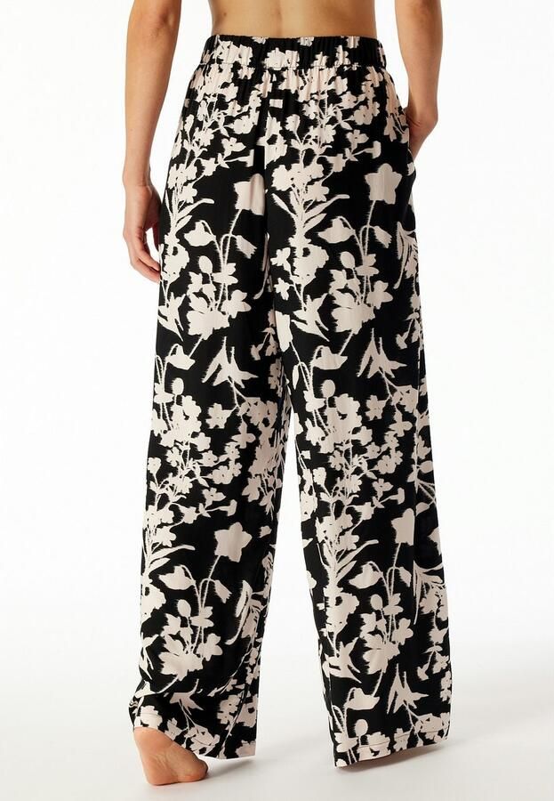 Schiesser Loungebroek Mix + Relax elastische band viscose zijzakken wijde pijp - Foto 3