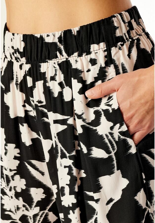 Schiesser Loungebroek Mix + Relax elastische band viscose zijzakken wijde pijp