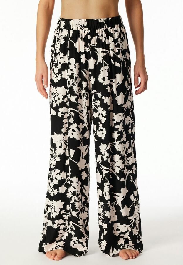 Schiesser Loungebroek Mix + Relax elastische band viscose zijzakken wijde pijp - Foto 6