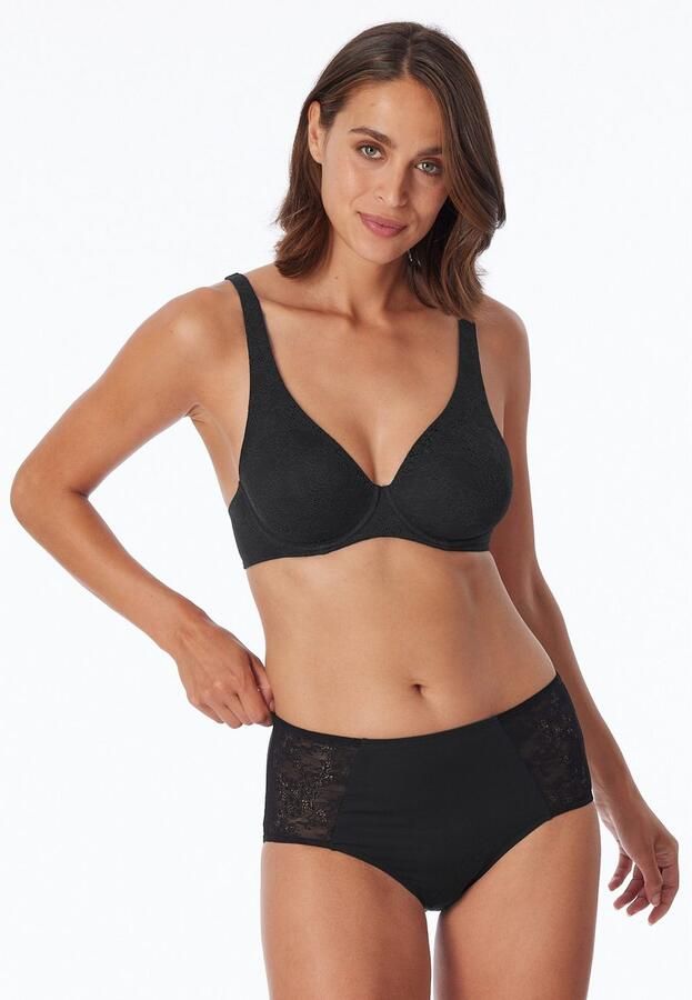 Schiesser Midislip Air met transparante kanten inzetten - Foto 4