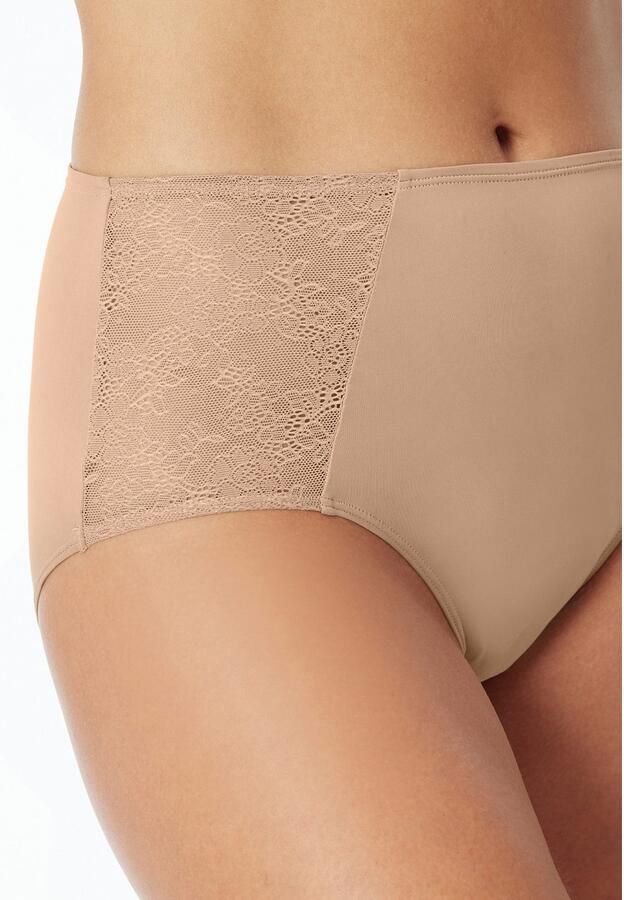 Schiesser Midislip Air met transparante kanten inzetten - Foto 3