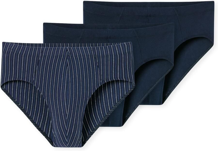 Schiesser Slim fit slip van katoenmix in een set van 3 stuks model 'Supermini' - Foto 5