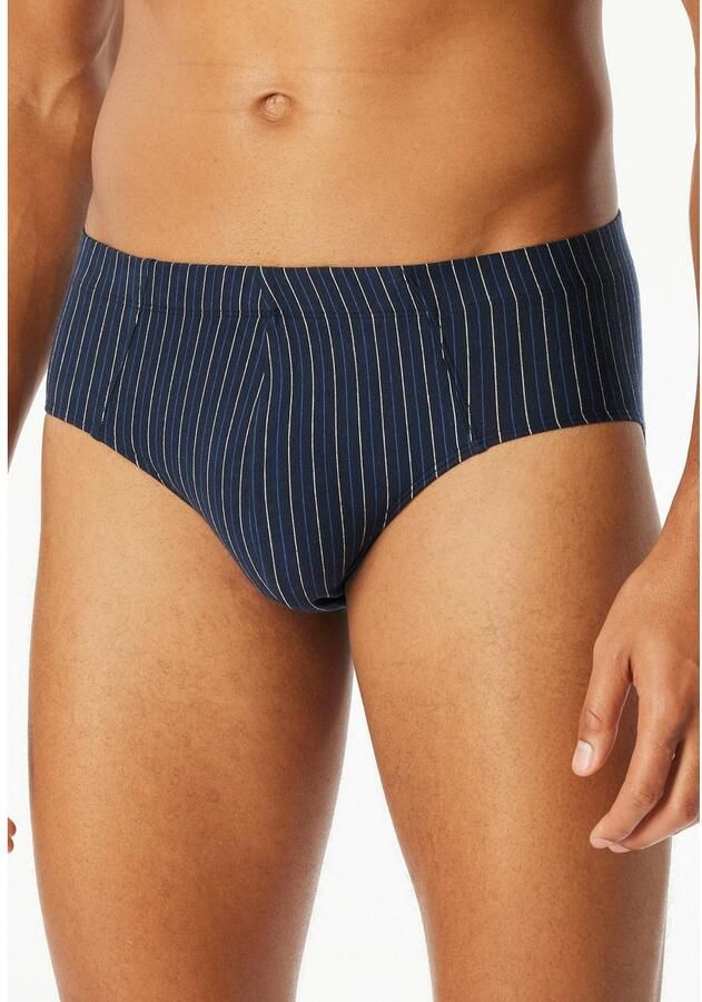 Schiesser Slim fit slip van katoenmix in een set van 3 stuks model 'Supermini'