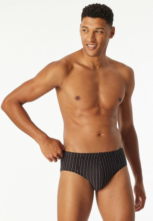 Schiesser Slim fit slip van katoenmix in een set van 3 stuks model 'Supermini' - Foto 3