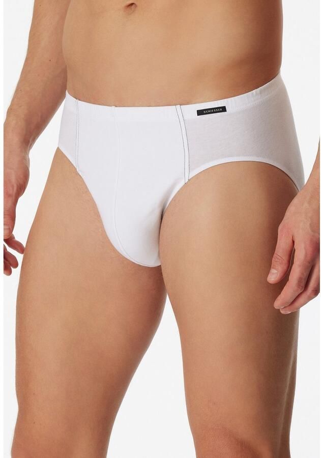 Schiesser Minislip Essentials met klein logo bij de band (3 stuks)