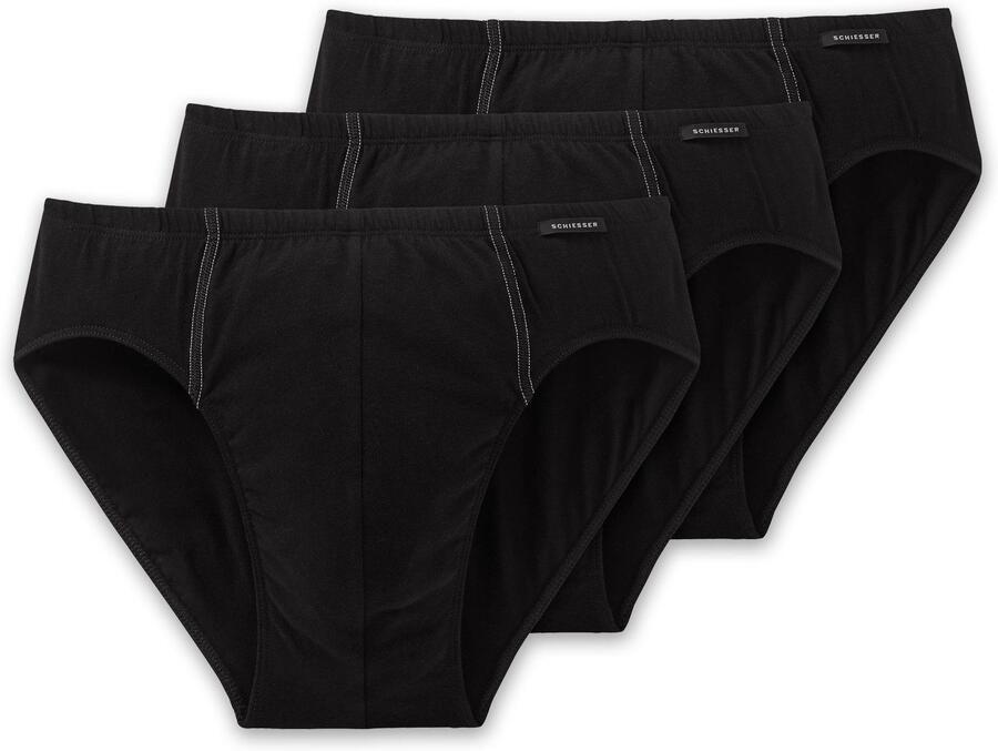 Schiesser Minislip Essentials met klein logo bij de band (3 stuks) - Foto 5