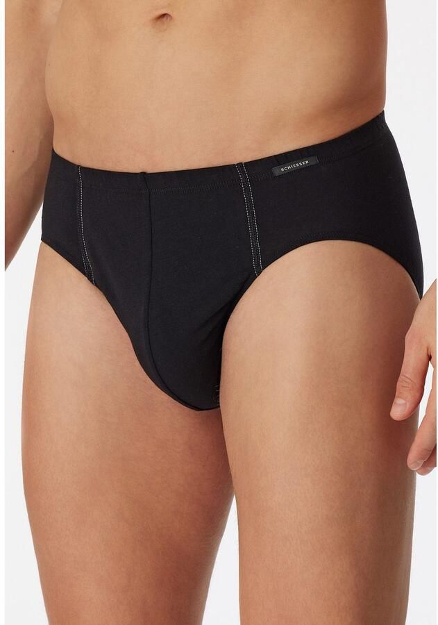 Schiesser Minislip Essentials met klein logo bij de band (3 stuks) - Foto 1