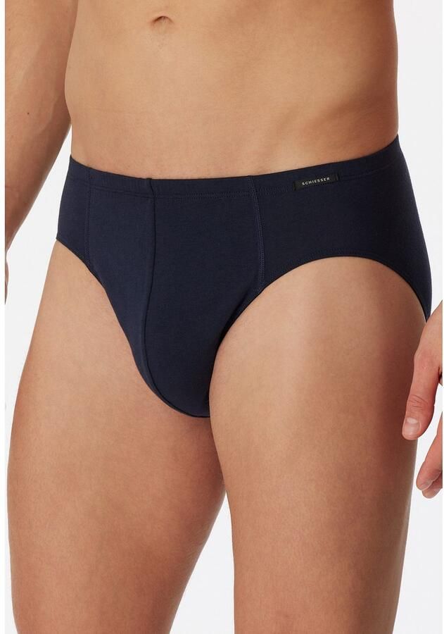 Schiesser Minislip Essentials met klein logo bij de band (3 stuks)