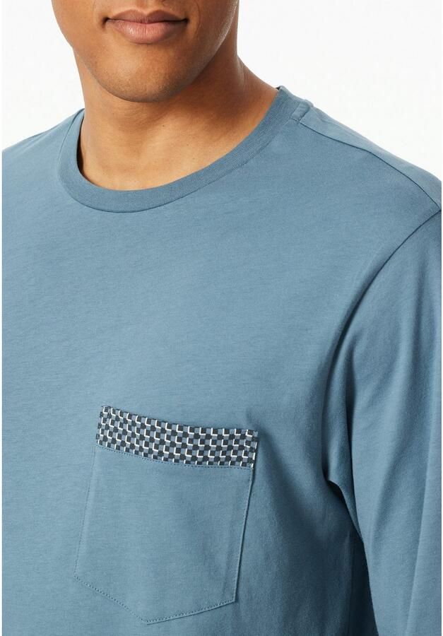 Schiesser Nachthemd Comfort Nightwear zijdelingse splitjes zacht lange mouw single jersey katoen