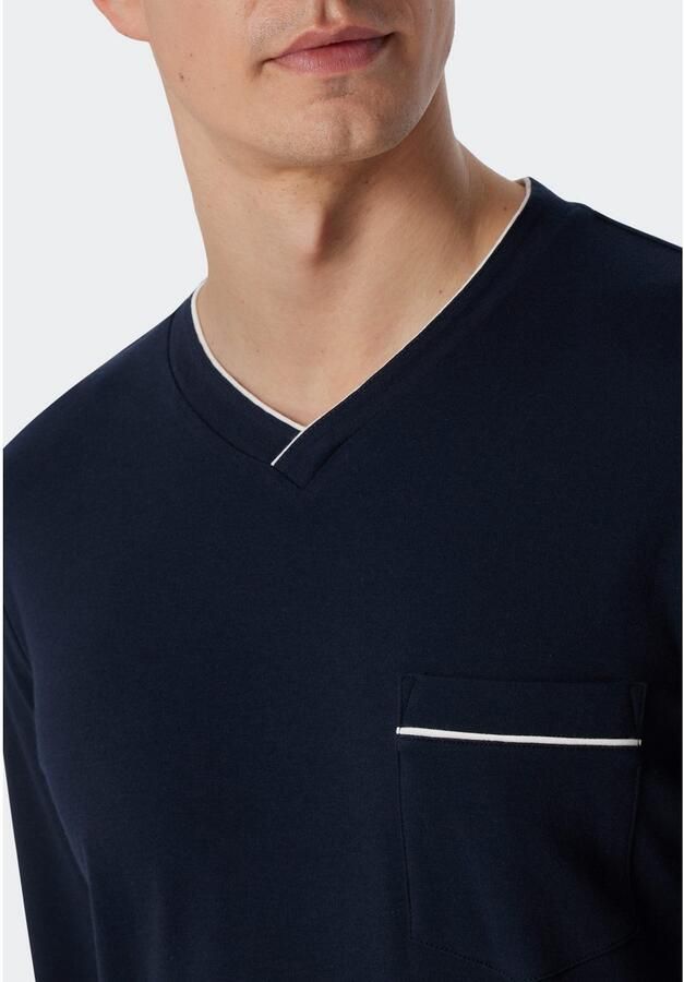 Schiesser Nachthemd Fine Interlock met lange mouwen