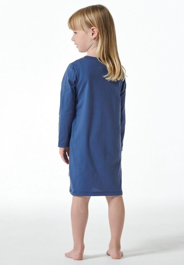 Schiesser Nachthemd Girls World met schattig motief op de borst - Foto 2