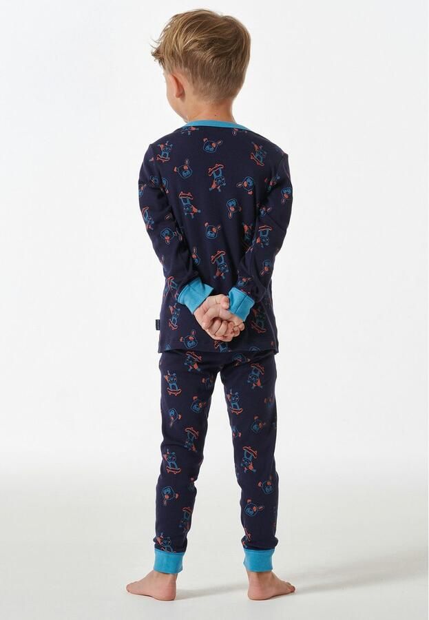 Schiesser Pyjama Boys World met allover-print (2-delig)