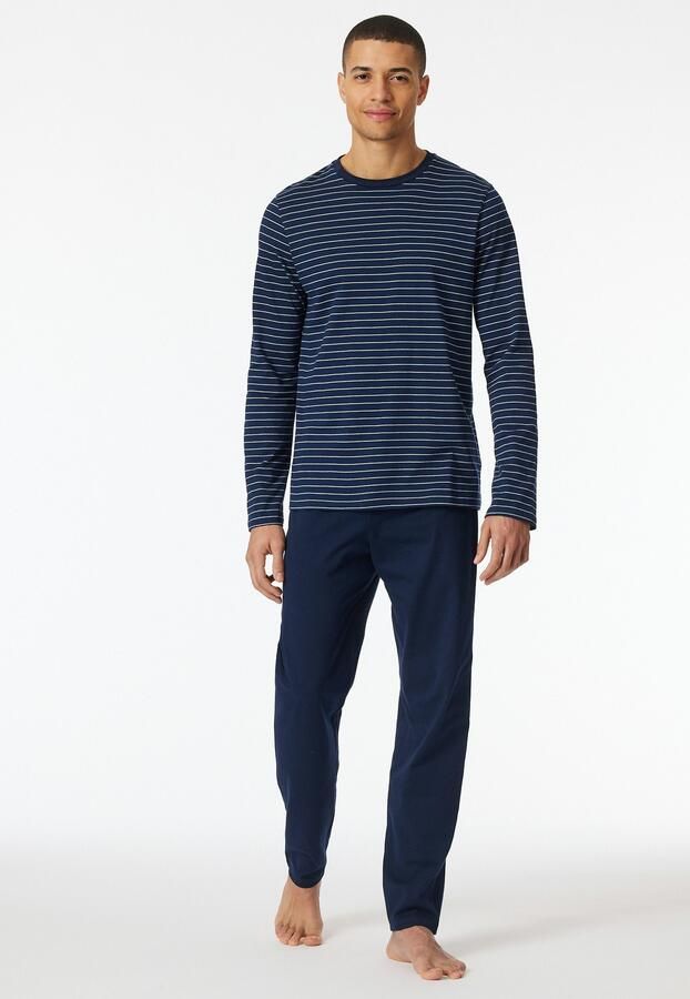 Schiesser Pyjamabovendeel met geribde ronde hals - Foto 7