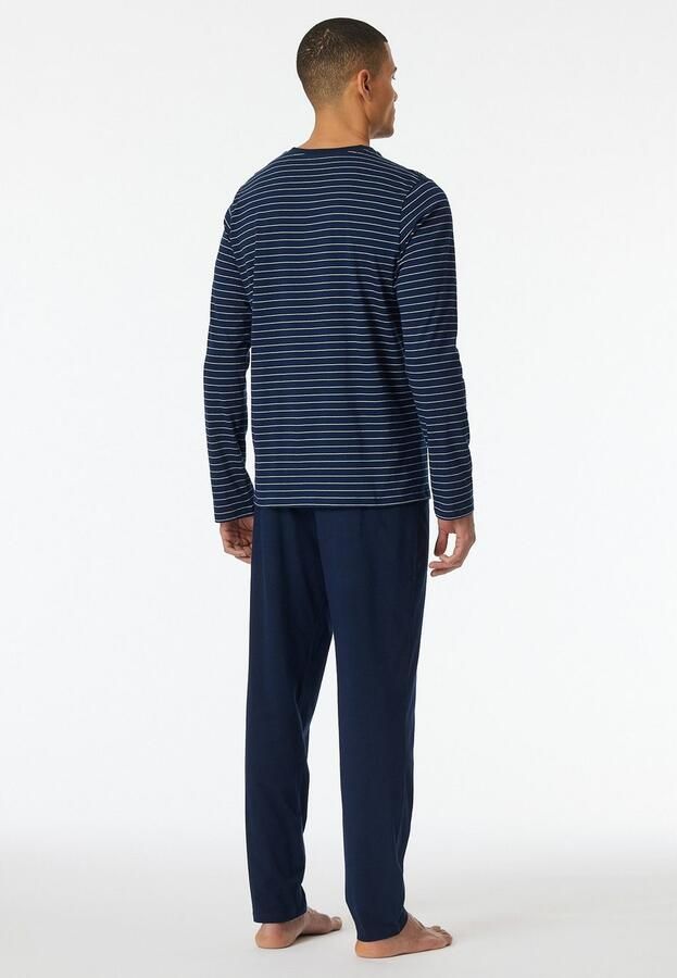 Schiesser Pyjamabovendeel met geribde ronde hals - Foto 3