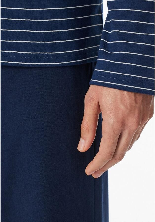 Schiesser Pyjamabovendeel met geribde ronde hals - Foto 2