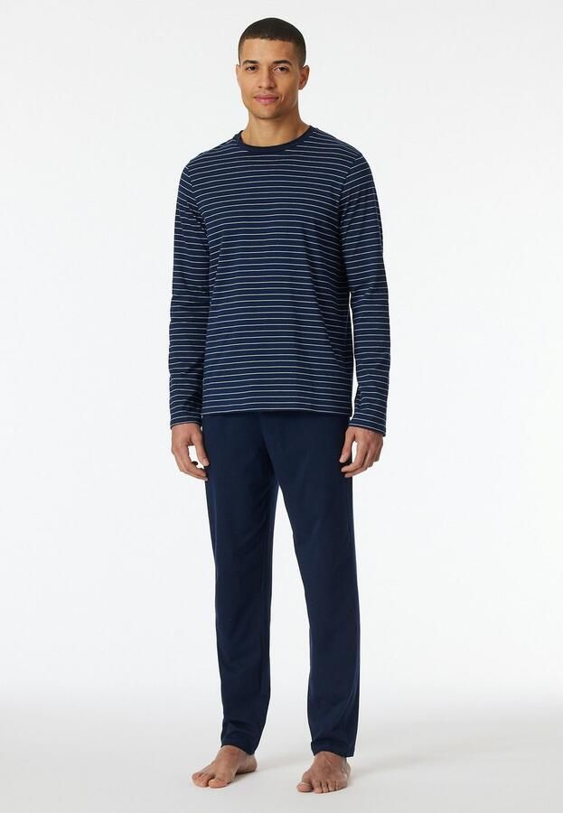 Schiesser Pyjamabovendeel met geribde ronde hals - Foto 4