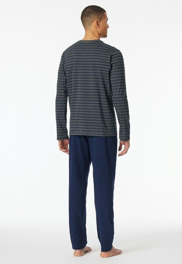 Schiesser Pyjamabovendeel met geribde ronde hals - Foto 3