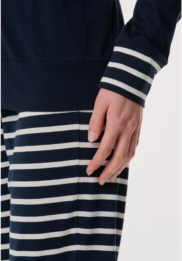 Schiesser Pyjama Casual Essentials Katoen ronde hals lange mouwen (2-delig)