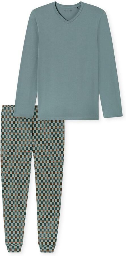 Schiesser Pyjama Casual Essentials met comfortabele boord (2-delig) - Foto 5