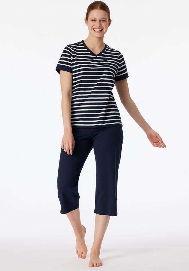 Schiesser Pyjama Casual Essentials met modieus omgeslagen mouwen - Foto 5