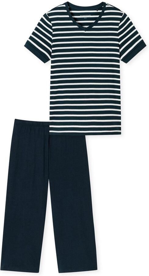 Schiesser Pyjama Casual Essentials met modieus omgeslagen mouwen - Foto 4