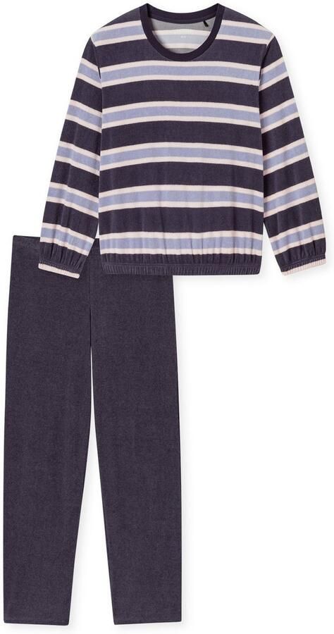 Schiesser Pyjama Casual Essentials Ronde hals verwar de badstofkwaliteit lange mouwen - Foto 5