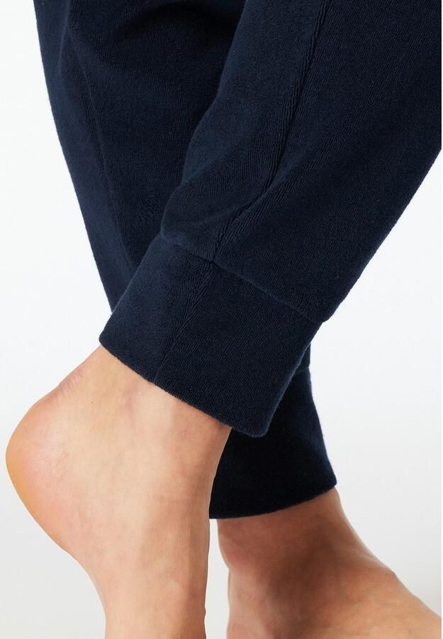 Schiesser Pyjama Casual Essentials verwar de badstof-kwaliteit ronde halslijn lange mouwen (2-delig) - Foto 2