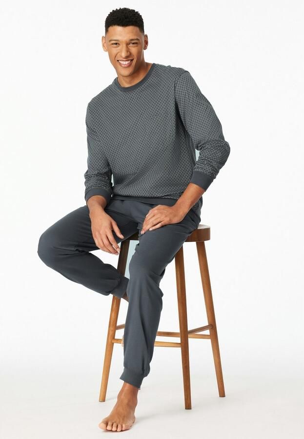 Schiesser Pyjama Comfort Essentials met comfortabele boorden (2-delig) - Foto 4