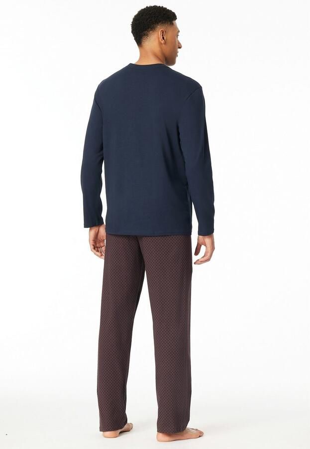 Schiesser Pyjama Comfort Essentials met v-hals en opgestikte borstzak (2-delig) - Foto 2