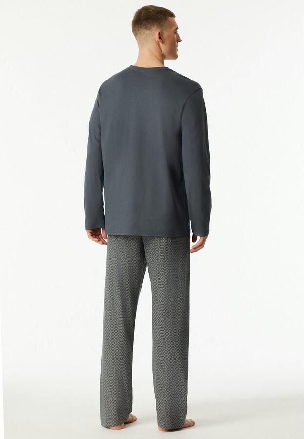 Schiesser Pyjama Comfort Essentials met v-hals en opgestikte borstzak (2-delig) - Foto 3