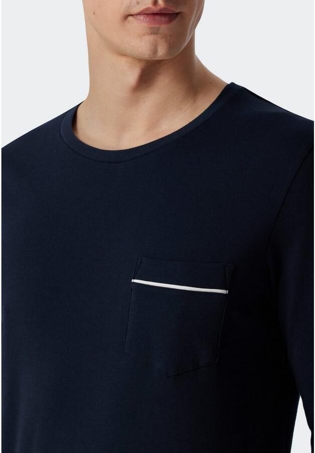 Schiesser Pyjama met borstzak model 'INTERLOCK' - Foto 2