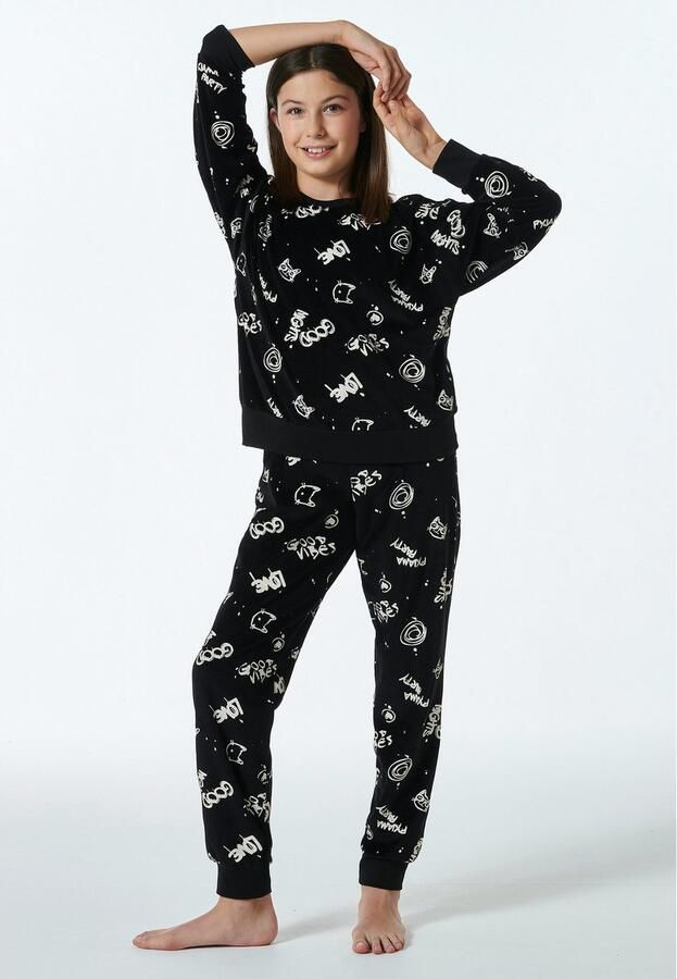 Schiesser Pyjama Nightwear met allover-print (2-delig)