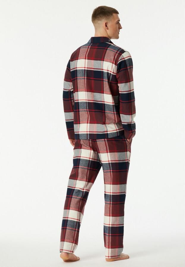Schiesser Pyjama SELECTED PREMIUM WARMING Borstzak katoen verwarmend flanel lange mouw (2-delig) - Foto 2