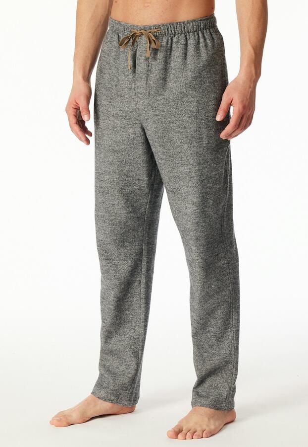 Schiesser Pyjamabroek Mix + Relax verborgen knoopsluiting zijzakken verwar d flanel - Foto 6