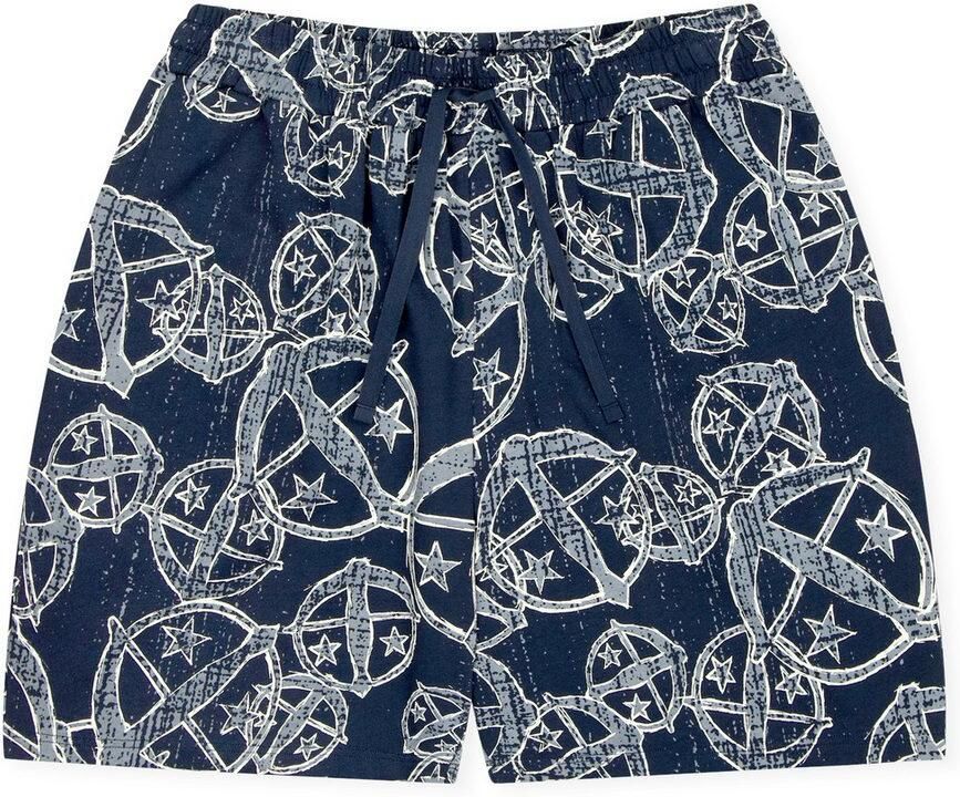 Schiesser Pyjamashort 150 YEARS zijzakken allover-print katoen