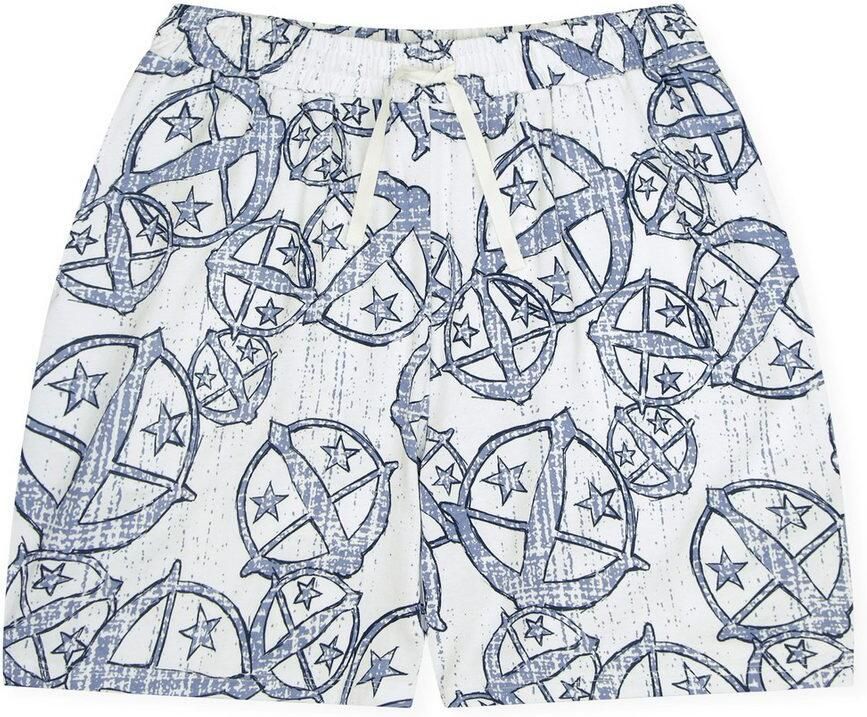 Schiesser Pyjamashort 150 YEARS zijzakken allover-print katoen