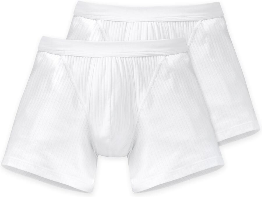 Schiesser Retro hipster Authentic met stijlvolle naaldsteek (2 stuks Set van 2)