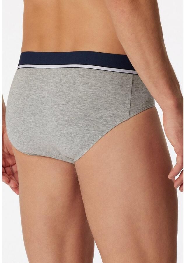 Schiesser Rio-slip 95 5 met sportieve logo-webgummiband met smalle witte aanzet (3 stuks) - Foto 2